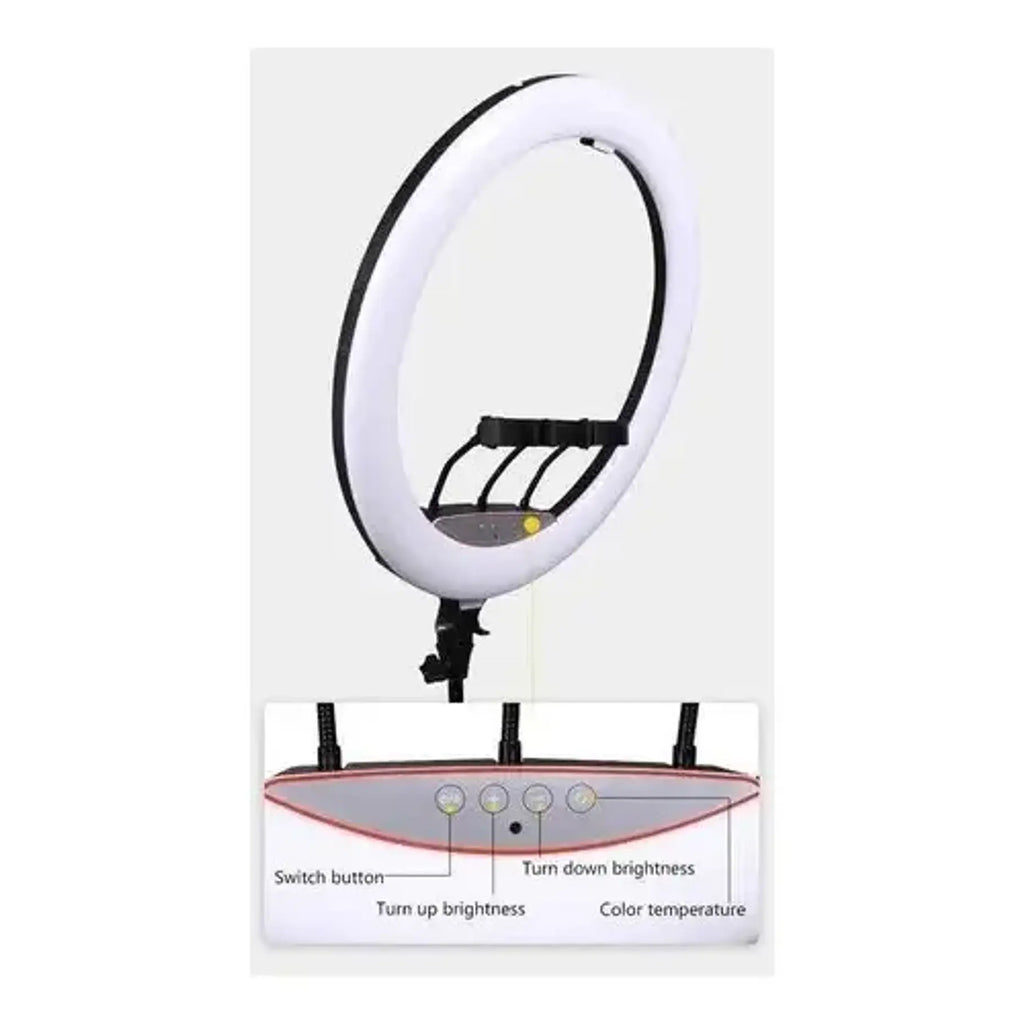 Aro Luz Led Multicolor 56cm + Control + Trípode + RGB 22 Pulgadas Colores Variados Influencer Luces Para Tus Videos