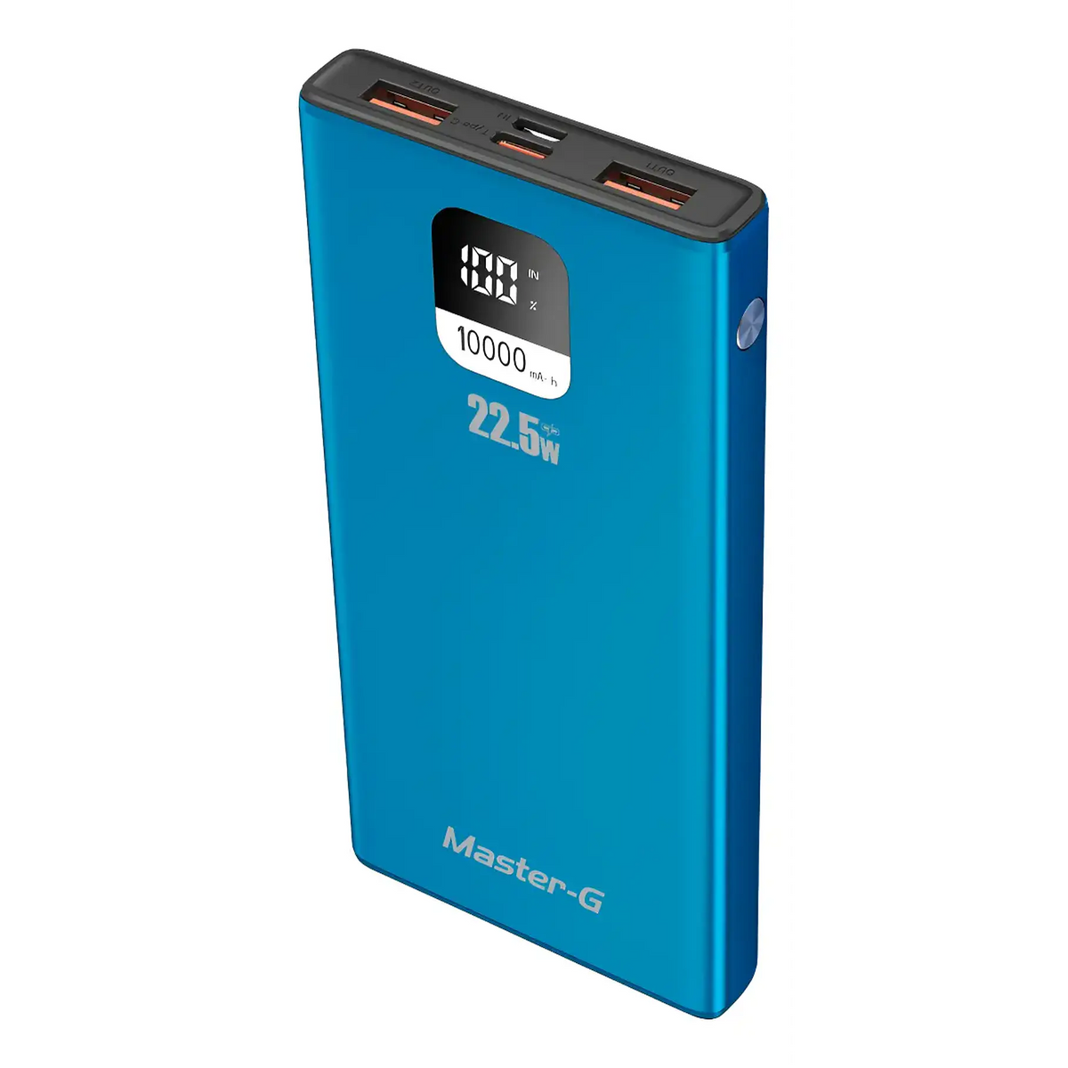 Batería Externa Power Bank 10000 Mah 22.5w PowerDelivery Master-g Color Azul