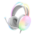 Audífonos Gamer Onikuma X25 Rgb Microfono Comp. Pc Ps4 Ps5 Color Blanco