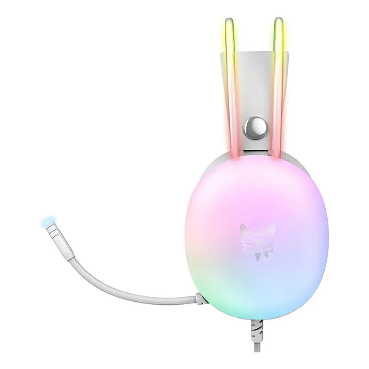 Audífonos Gamer Onikuma X25 Rgb Microfono Comp. Pc Ps4 Ps5 Color Blanco