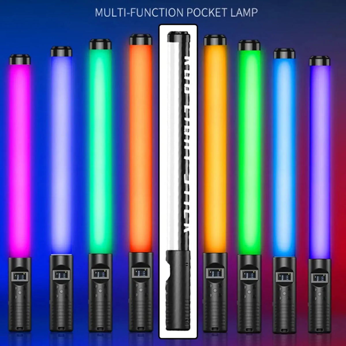 Tubo Luz Led 3200k-5500k Rgb Video Luz Portátil Varita + Tripode Tubo Rgb Multicolor Ilumina Tu Fiesta