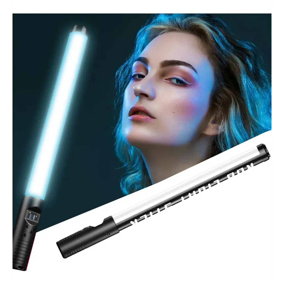 Tubo Luz Led 3200k-5500k Rgb Video Luz Portátil Varita + Tripode Tubo Rgb Multicolor Ilumina Tu Fiesta