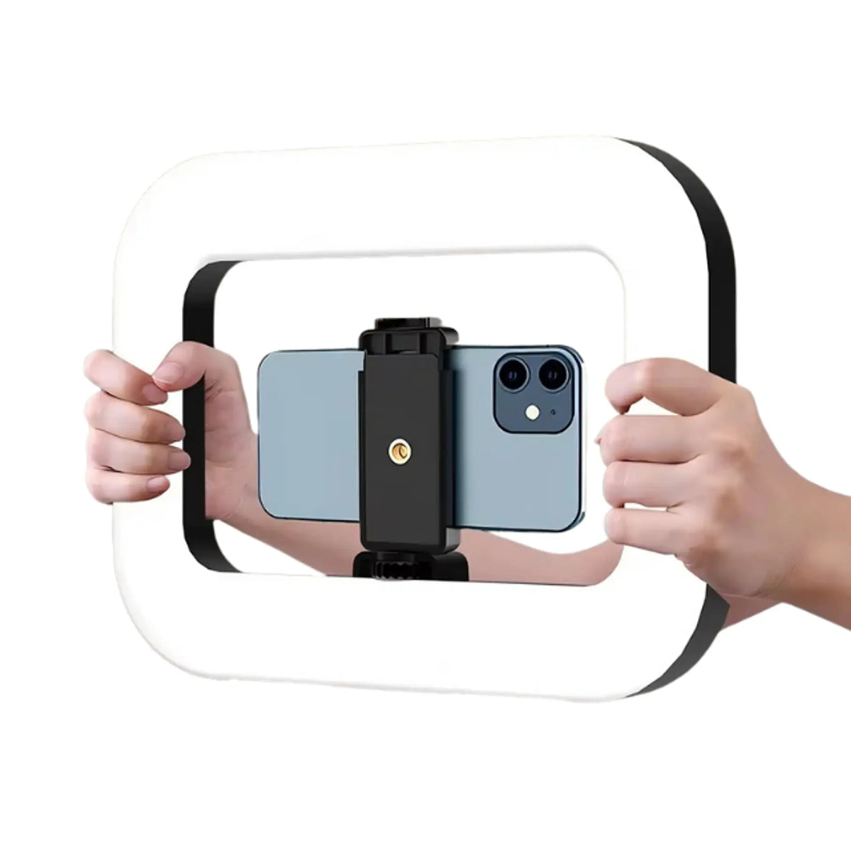 Cuadro De Luz LED Portátil Con Soporte Para Móvil Ideal para Lives, Fotos y Grabaciones Profesionales
