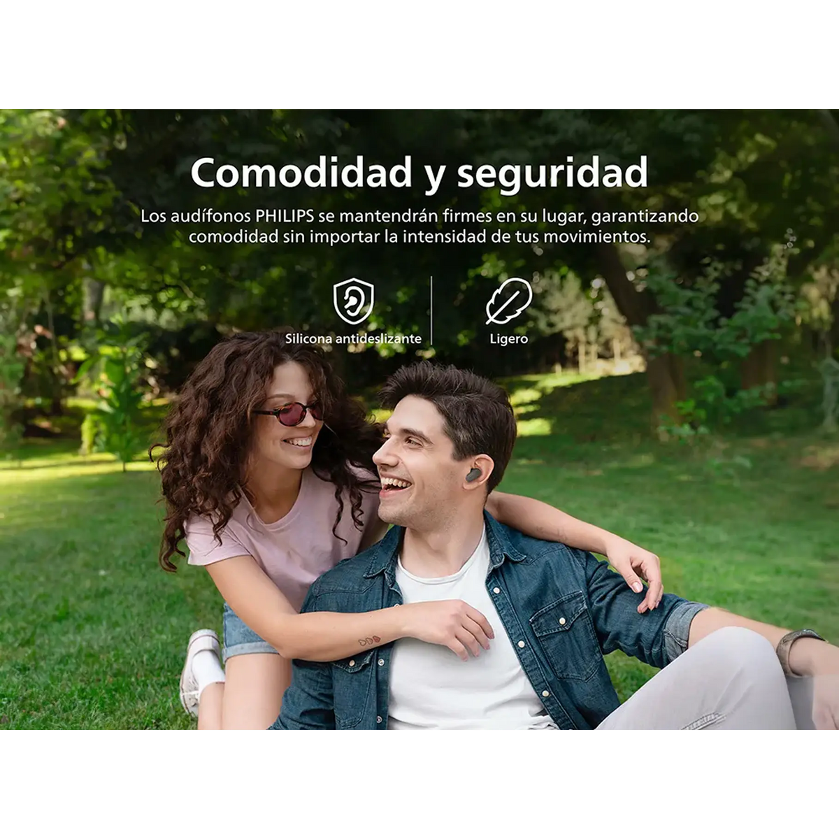 Audífonos Bluetooth Noise Cancelling Philips Tat3509 True Wireless 24 Horas Autonomía