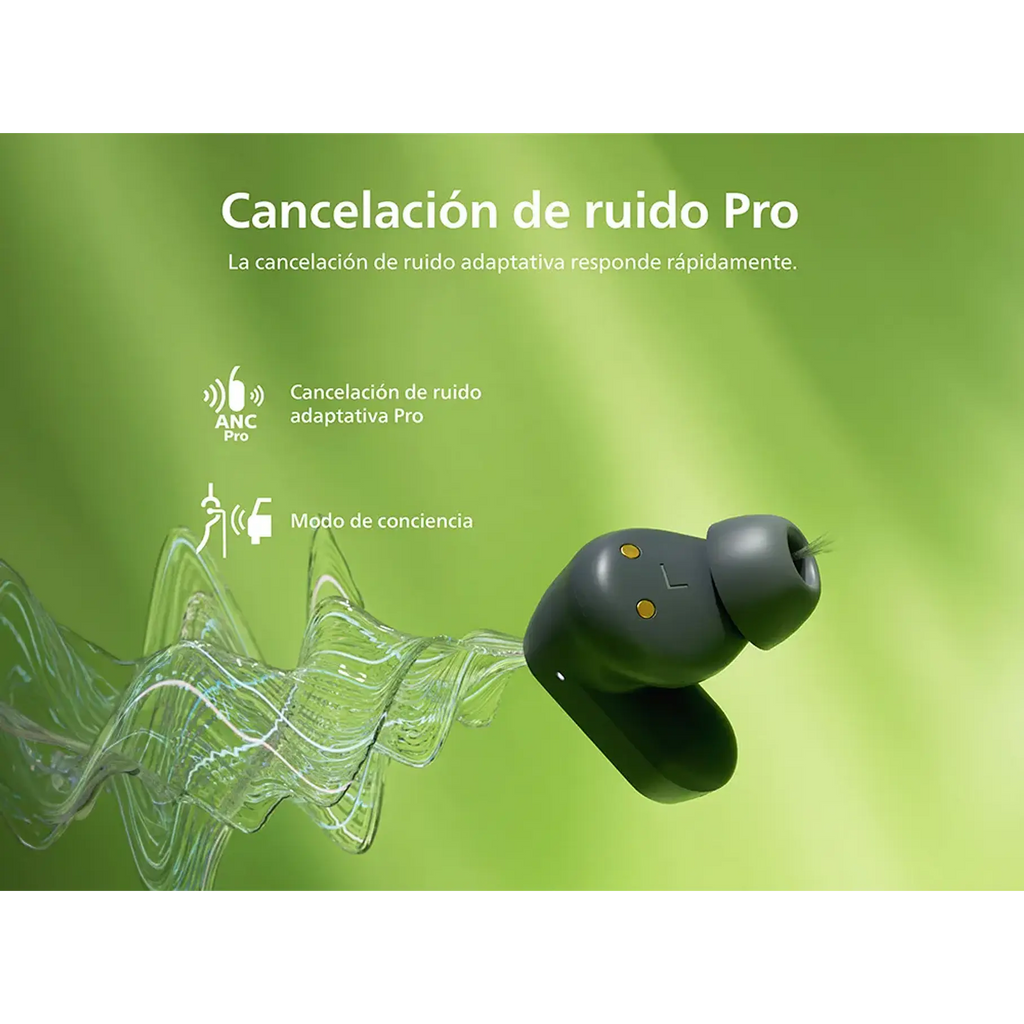 Audífonos Bluetooth Noise Cancelling Philips Tat3509 True Wireless 24 Horas Autonomía