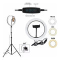 Aro Led 14 (36cm) + Trípode 2,1 M Con 3 Soporte De Celular