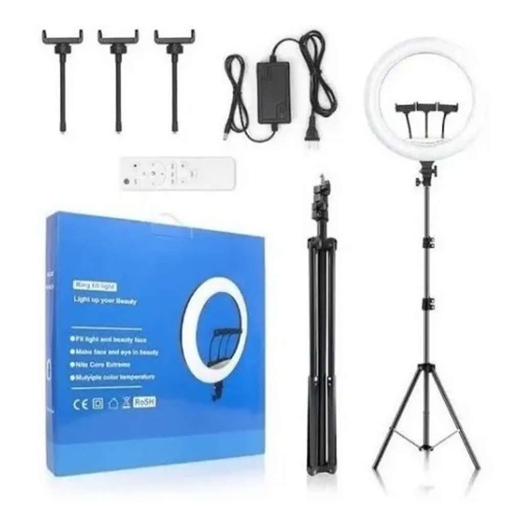 Aro Luz Led Multicolor 56cm + Control + Trípode