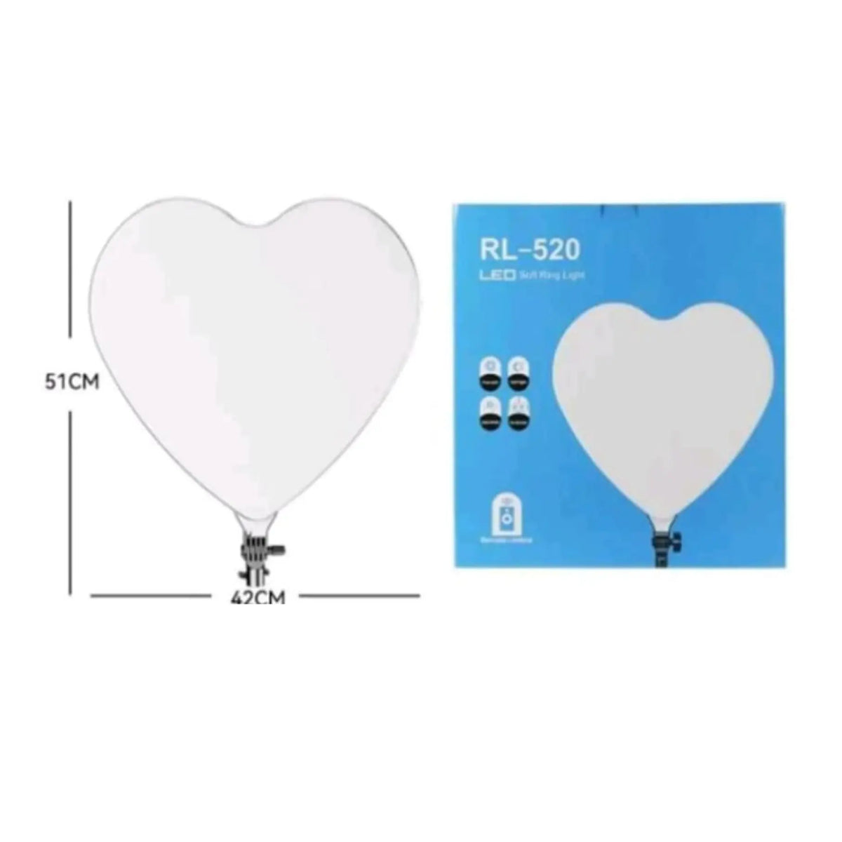Corazon Led Luz Tripode 2.1mt Rl-520 Soft Light Control Spin