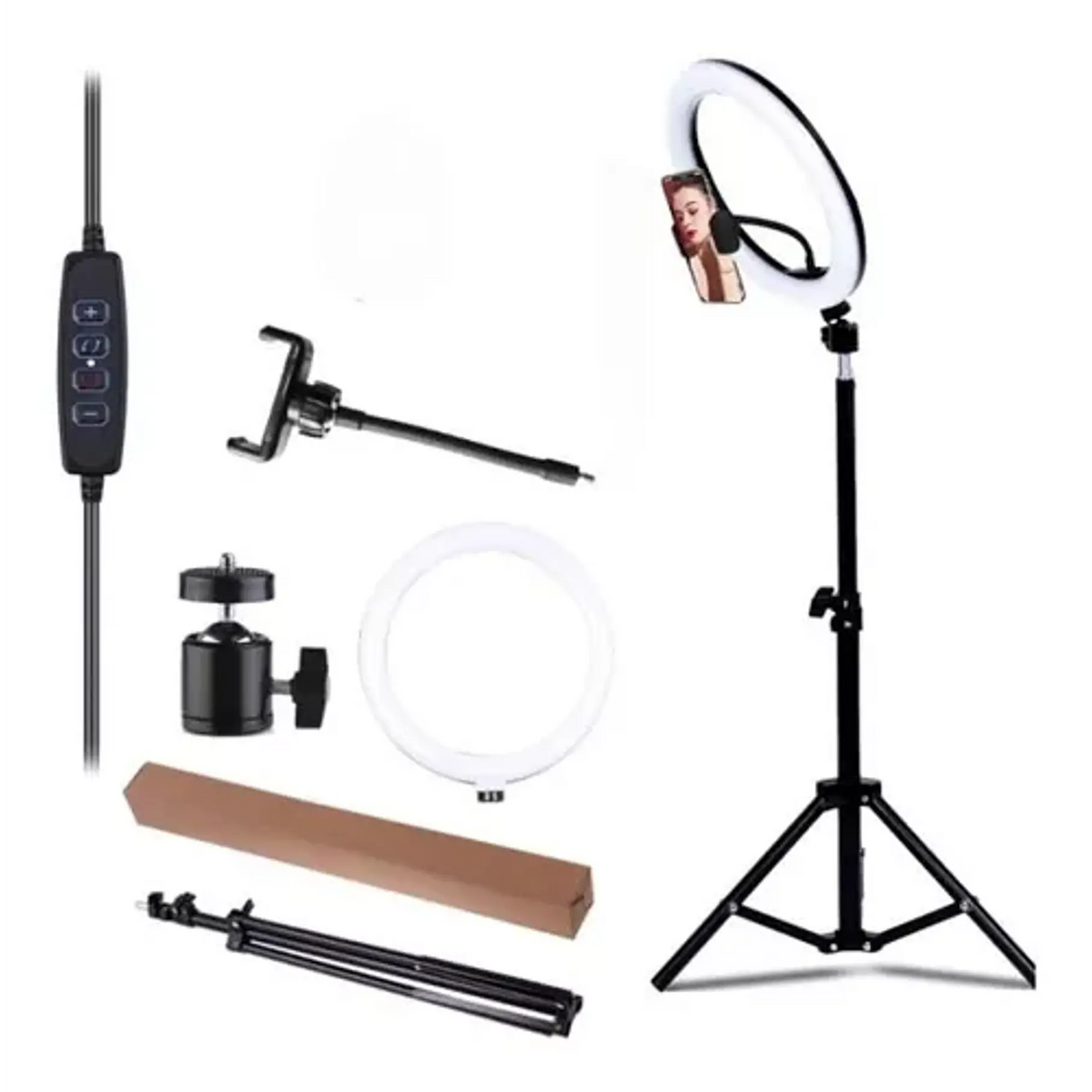 Aro De Luz Led Grande 30cm Con Tripode 2.1m Aros De Luz Led