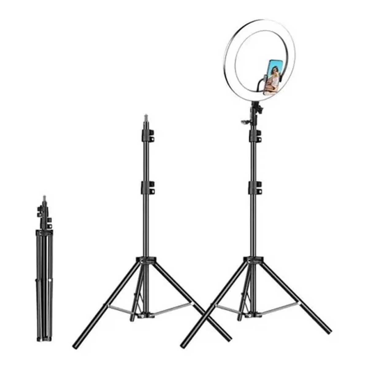 Aro De Luz Led Grande 30cm Con Tripode 2.1m Aros De Luz Led