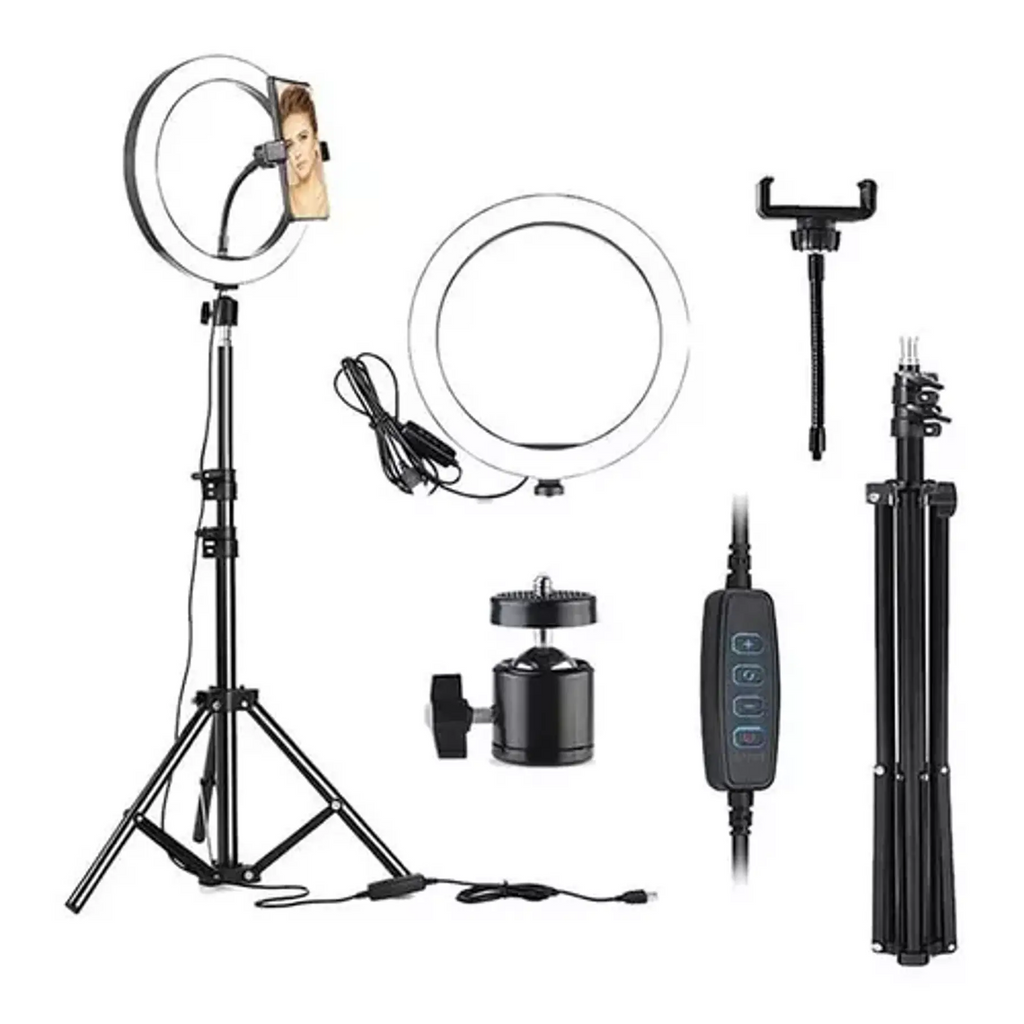 Aro De Luz Led Grande 30cm Con Tripode 2.1m Aros De Luz Led