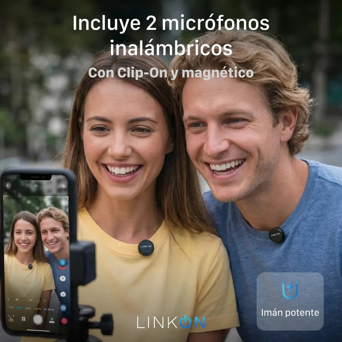 Micrófono Inalámbrico LinkOn MiK-One x2 para Celular