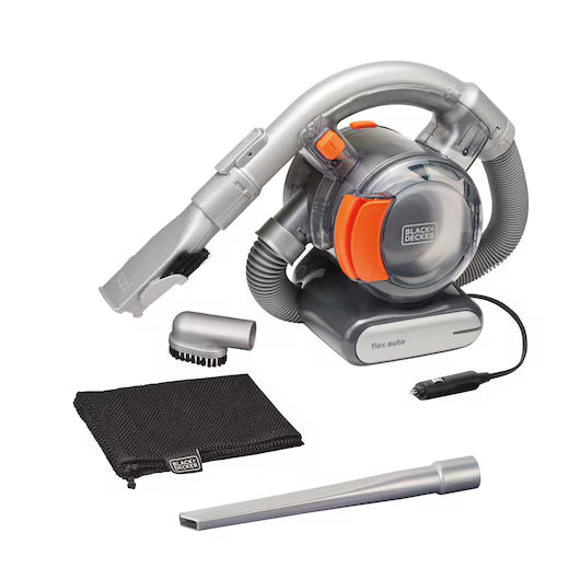 Aspiradora para Auto BLACK+DECKER BDCV560F-LA | 12V | Tecnología Ciclónica | Manguera Flexible | Filtro Lavable