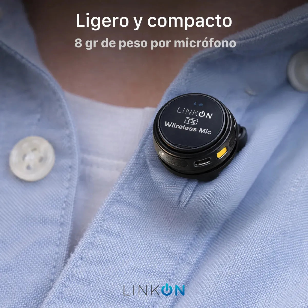 Micrófono Inalámbrico LinkOn MiK-One x2 para Celular