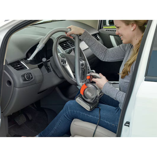 Aspiradora para Auto BLACK+DECKER BDCV560F-LA | 12V | Tecnología Ciclónica | Manguera Flexible | Filtro Lavable