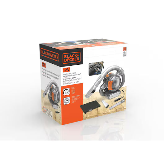 Aspiradora para Auto BLACK+DECKER BDCV560F-LA | 12V | Tecnología Ciclónica | Manguera Flexible | Filtro Lavable